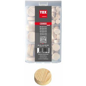 Produktbild für Holzzapfen Tox 094900300, Miniset Cookie wood, konisch