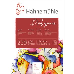Produktbild für Aquarellpapier Hahnemühle D Aqua Block, 17 x 24 cm