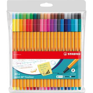 Fineliner Stabilo Point 88, 8840-1, farbig sortiert