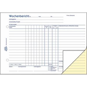 Produktbild für Wochenbericht Zweckform 1311, A5 quer