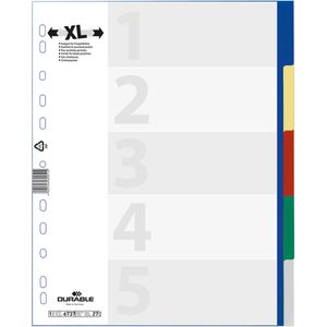 Register Durable 6737-27, A4 Überbreite, blanko