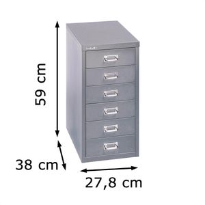 Produktbild für Schubladenschrank Bisley MultiDrawer, aus Metall
