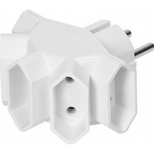 Produktbild für Steckdosenadapter Böttcher-AG weiß