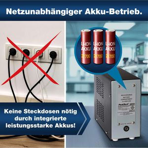 Produktbild für Labornetzteil PeakTech P 6200, Akku-Labornetzeil, LCD &amp; USB-A