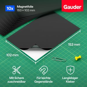 Produktbild für Magnetfolie Gauder A6, selbstklebend