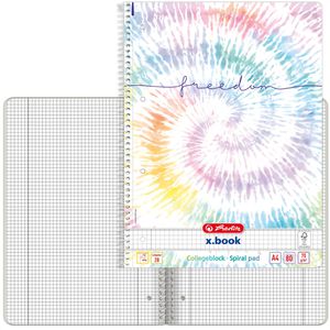 Collegeblock Herlitz New Batik Freedom, 400173296, A4