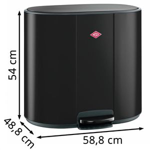 Produktbild für Mülleimer Wesco Multi Collector 2, schwarz