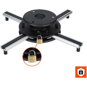 Produktbild für Beamer-Deckenhalterung Celexon PS Ultraflat, schwarz / grau