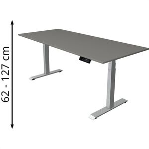 Produktbild für Schreibtisch Kerkmann Move 1 stable, graphit / silber