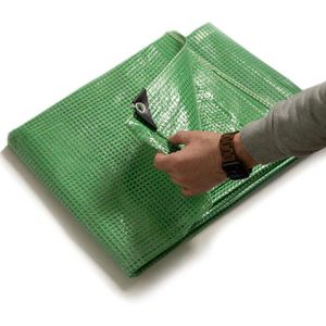 Produktbild für Abdeckplane Casa-Pura Leno, grün / transparent