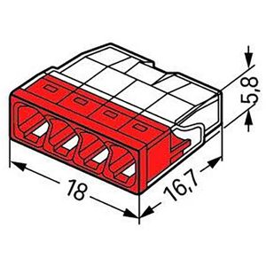 Produktbild für Verbindungsklemme Wago Compact, 2273-204, 4 Leiter