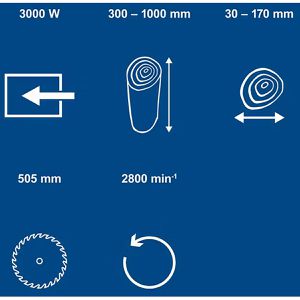 Produktbild für Wippsäge Scheppach HS550, 3000 W, 230 V