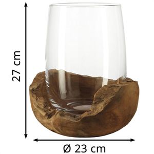 Produktbild für Windlicht Leonardo 084409 Terra, Kerzenhalter