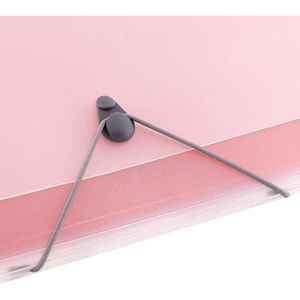 Produktbild für Fächermappe D.RECT 5540, A4, rot / transparent