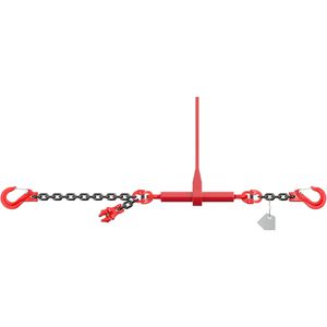 Produktbild für Zurrkette Dolezych L-150, mit Gabelkopfhaken &amp; Ratschspanner