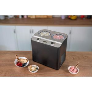 Produktbild für Eismaschine Unold Nero, 48835, für 2x 1,2 Liter