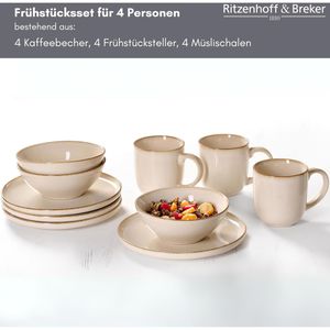 Produktbild für Tafelservice Ritzenhoff&amp;Breker Olivia, Steingut