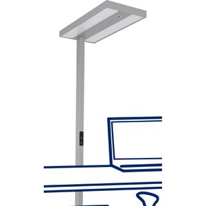 Produktbild für Stehlampe Rolf-Kern Smart Pro, LED, silber, 197 cm