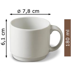 DeLonghi DLSC309 Tasses à cappuccino en porcelaine