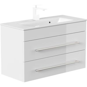Waschtisch Posseik Portus 800 SlimLine, hängend,weiß hochglanz