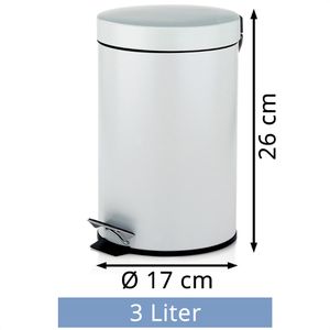 Produktbild für Mülleimer Kela Monaco, 18160, weiß