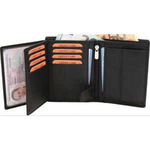 Produktbild für Portemonnaie FaVolmer Phoenix 3, schwarz, aus Echt Leder