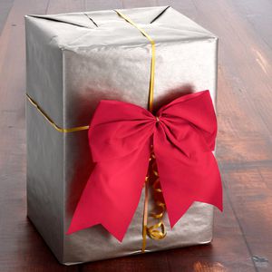Produktbild für Geschenkschleife Präsent Valvet XL, 2-ohrig, rot