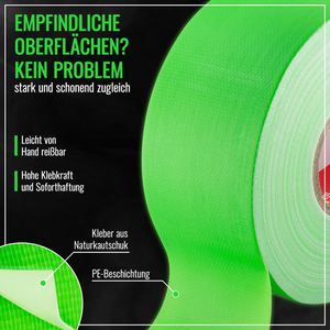 Produktbild für Gewebeband Poppstar 1011222, Neon