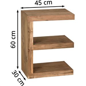 Produktbild für Beistelltisch Wohnling Mumbai, WL1.450, akazie, aus Massivholz