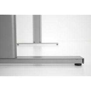 Produktbild für Schreibtisch Kerkmann Move 3 Tube, lichtgrau / silber
