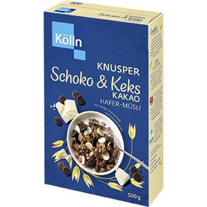 Kölln Müsli Knusper Schoko und Keks Kakao, 500g