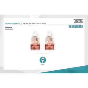 Produktbild für Netzwerkkabel Digitus DK-1644-020-WH-10, weiß