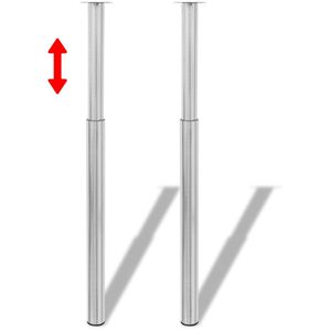 Produktbild für Tischbein vidaXL 3051487, vernickelt aus Metall