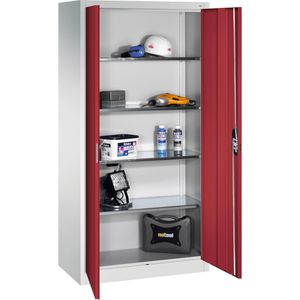 Produktbild für Werkzeugschrank CP-Möbel 8921-00, aus Metall, grau / rot