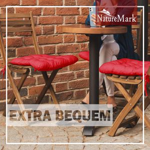 Produktbild für Stuhlkissen NatureMark rot, für Außen