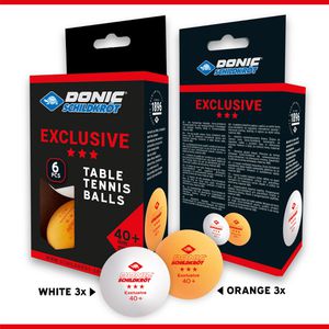 Produktbild für Tischtennisbälle Donic-Schildkröt Exclusive*** 40+