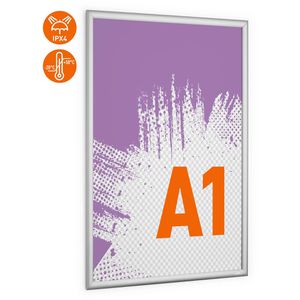 Produktbild für Klapprahmen Durable 506023 Outdoor, 25 mm Profil, DIN A1