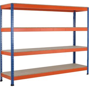 Produktbild für Weitspannregal Schulte 18268-N, 4 Holzböden