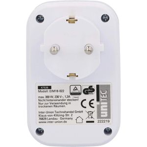 Produktbild für Steckdosenadapter Unitec 47536, weiß