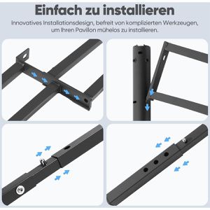 Produktbild für Pavillon Sekey Grill-Pavillon, 32024077, anthrazit