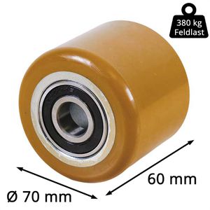 Produktbild für Hubwagen-Rolle CASCOO bis 380 kg, Polyurethan