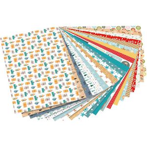 Produktbild für Motivpapier Folia 49049 Winterzauber, 24 x 34 cm