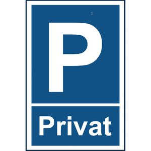 Parkplatzschild Abtec aus Kunststoff