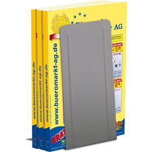Produktbild für Buchstütze Alco 4303-29, hoch, grau