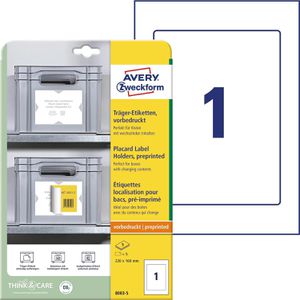 Produktbild für Universaletiketten Zweckform 8003-5, weiß