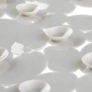 Produktbild für Badewannenmatte Relaxdays oval, 34,5 x 66,5 cm