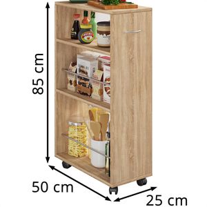 Produktbild für Nischenregal VCM Tusal, 917200, sonoma eiche
