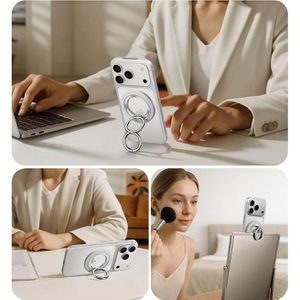Produktbild für Handy-Fingerhalter ESR HaloLock Grip Stand, MagSafe, weiß