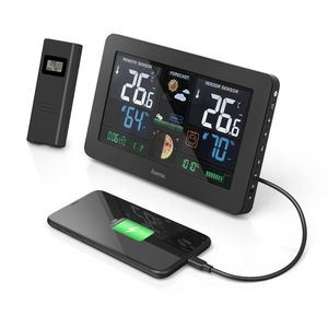 Produktbild für Wetterstation Hama 00186380, Premium, Funk, digital