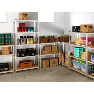 Produktbild für Schwerlastregal Monzana 106180, 4 Holzböden